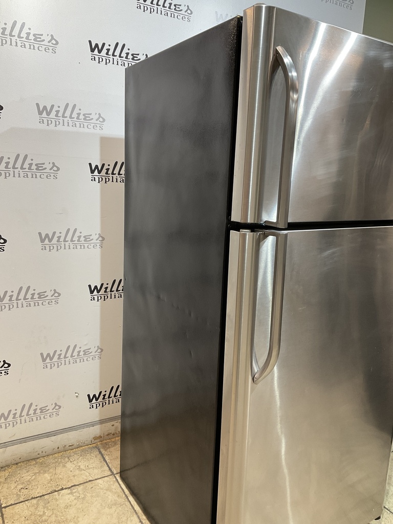 Frigidaire Used Refrigerator Top and Bottom 30x66 (Stainless Steel) 