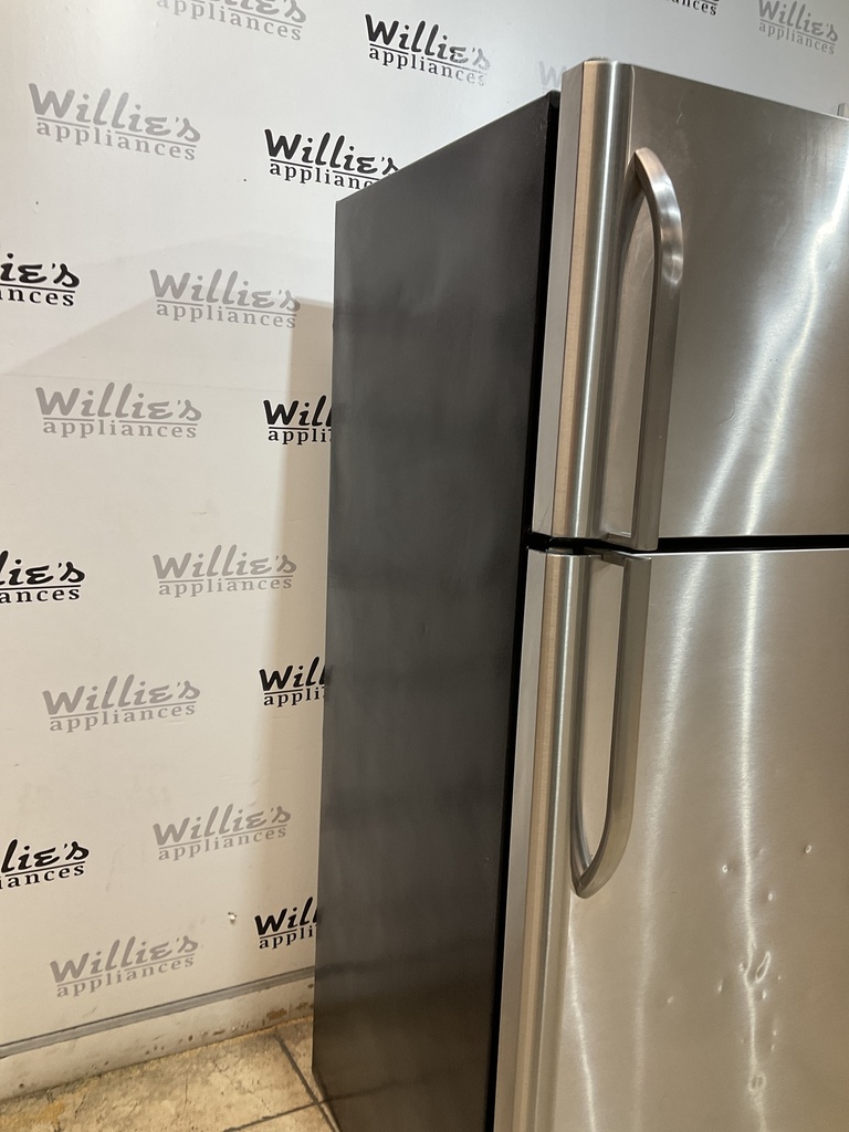 Frigidaire Used Refrigerator Top and Bottom 30x65 1/2” (Stainless Steel)