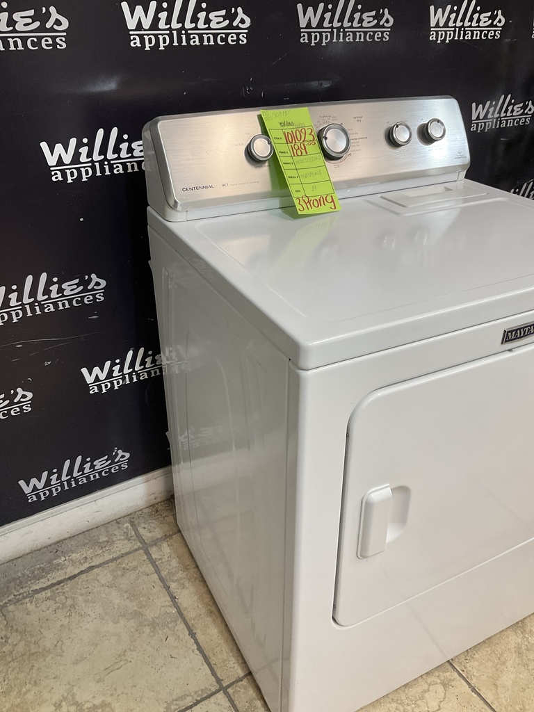 Maytag Used Electric Dryer 220volts (30 AMP) 29inches {3 prong} (White) 