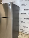 Ge Used Refrigerator Top and Bottom 28x64 (Stainless Steel) 