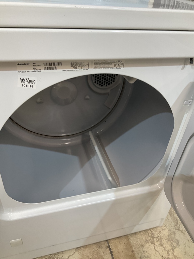 Admiral Used Natural Gas Dryer 29inches (White) 