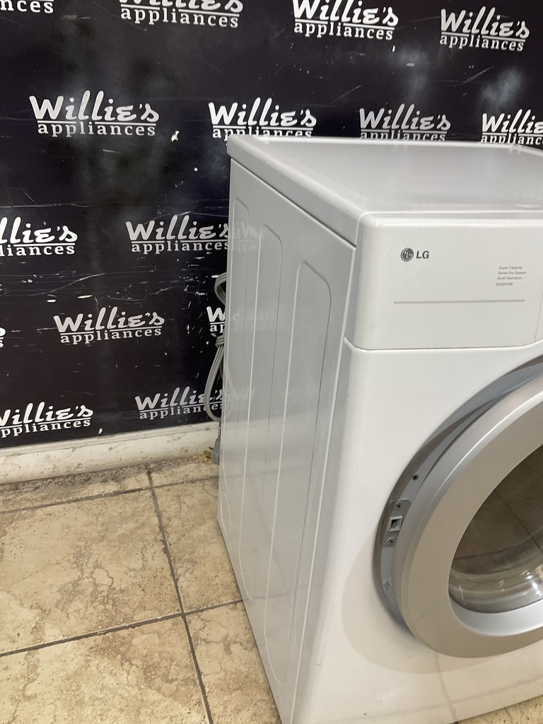 Lg Used Electric Dryer 220volts (30 AMP) 27inches {3 prong} (White) 