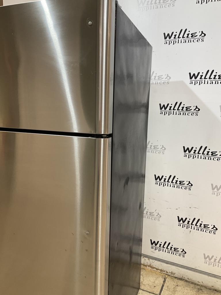 Frigidaire Used Refrigerator Top and Bottom 30x66 (Stainless Steel) 