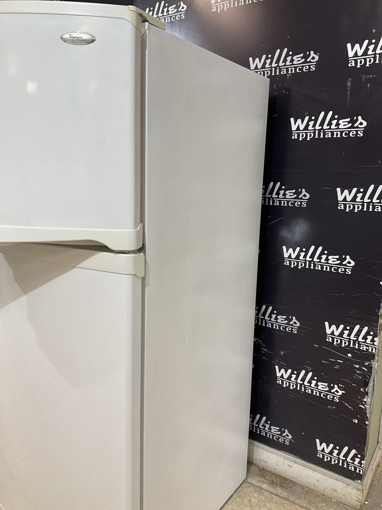 Whirlpool Used Refrigerator Top and Bottom 30x66 (White) 