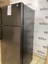 Ge Used Refrigerator Top and Bottom 28x67 (Black) 