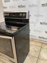 Whirlpool Used Electric Stove 220volts (40/50 AMP) 30inches {3 prong} (Stainless steel) 
