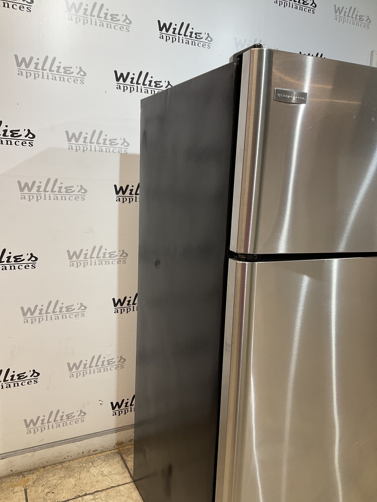 Frigidaire Used Refrigerator Top and Bottom 30x66 (Stainless Steel) 