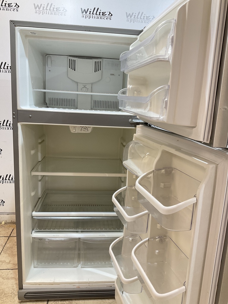 Frigidaire Used Refrigerator Top and Bottom 30x66 (Stainless Steel) 