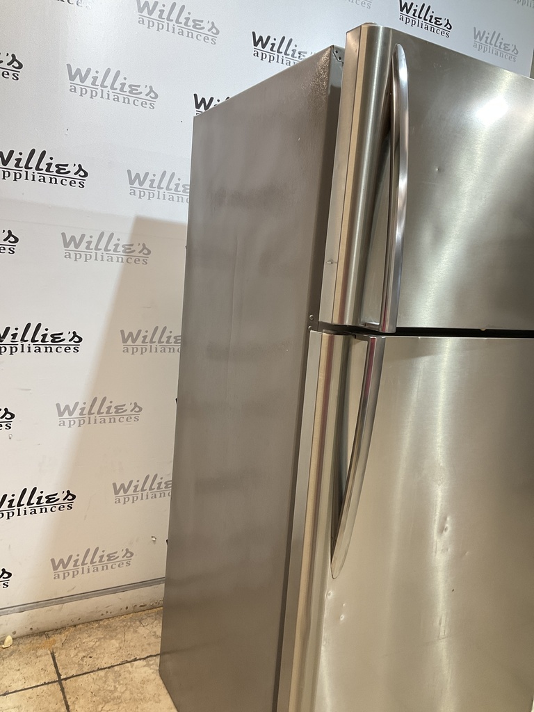 Frigidaire Used Refrigerator Top and Bottom 30x66 (Stainless Steel) 