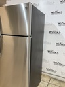 Ge Used Refrigerator Top and Bottom 28x66 1/2” (Stainless Steel) 