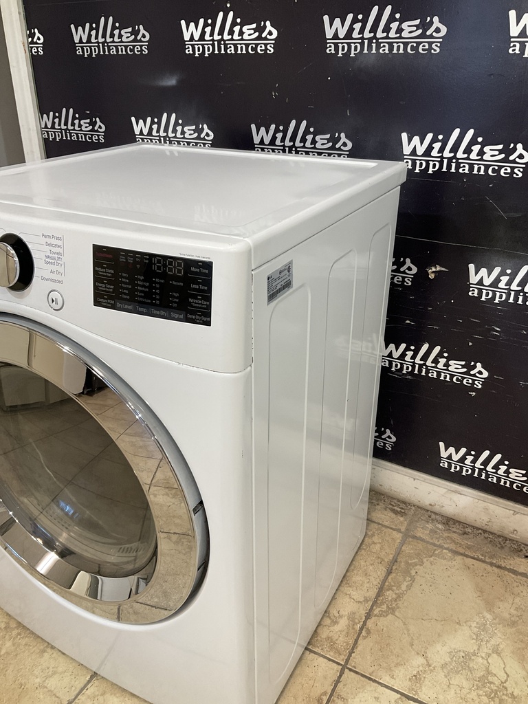 Lg Used Electric Dryer 220volts (30 AMP) 27inches (White) 
