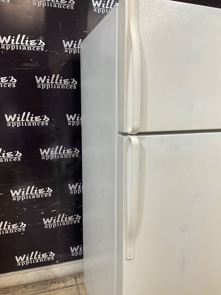 Whirlpool Used Refrigerator Top and Bottom 28x67 1/2” (White) 