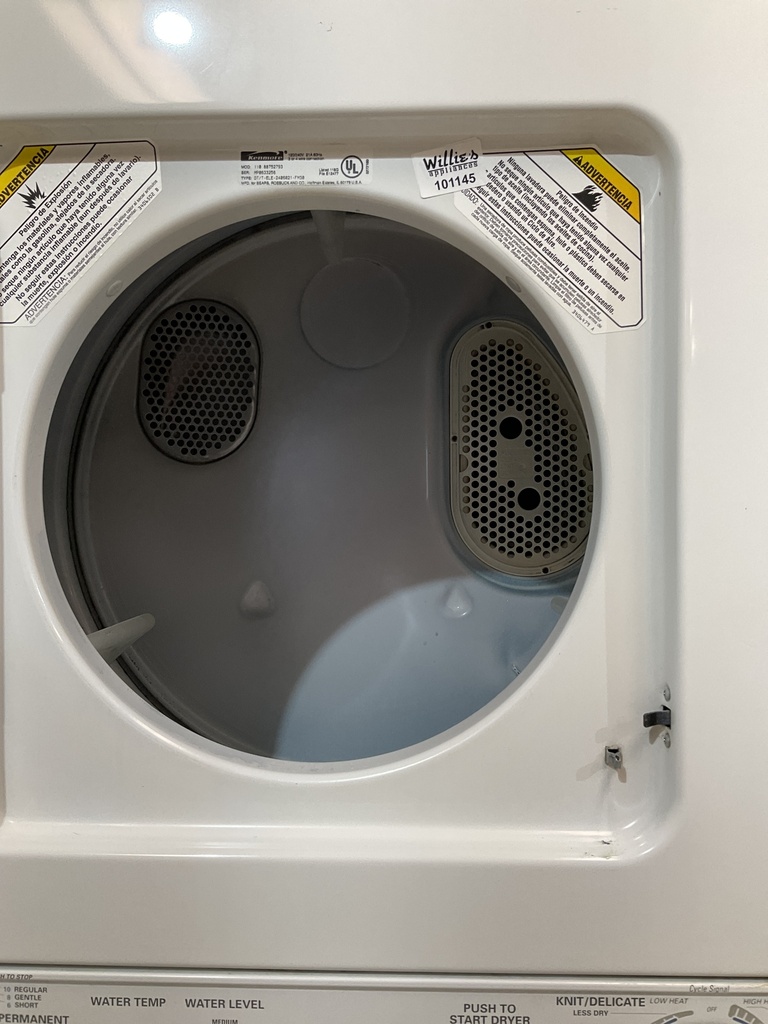 Kenmore Used Electric Unit Stackable 220volts (30 AMP) 24x71 {4 prong} (White) 