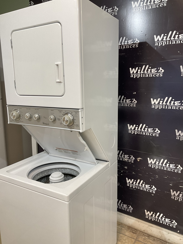 Whirlpool Used Electric Dryer 220volts (30 AMP) 24x71 {3 prong}  (White) 