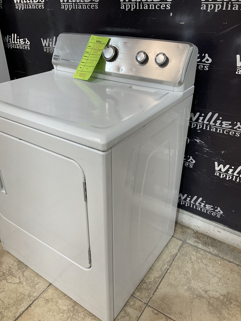 Maytag Used Electric Dryer 220volts (30 AMP) 29inches {3 prong} (White) 