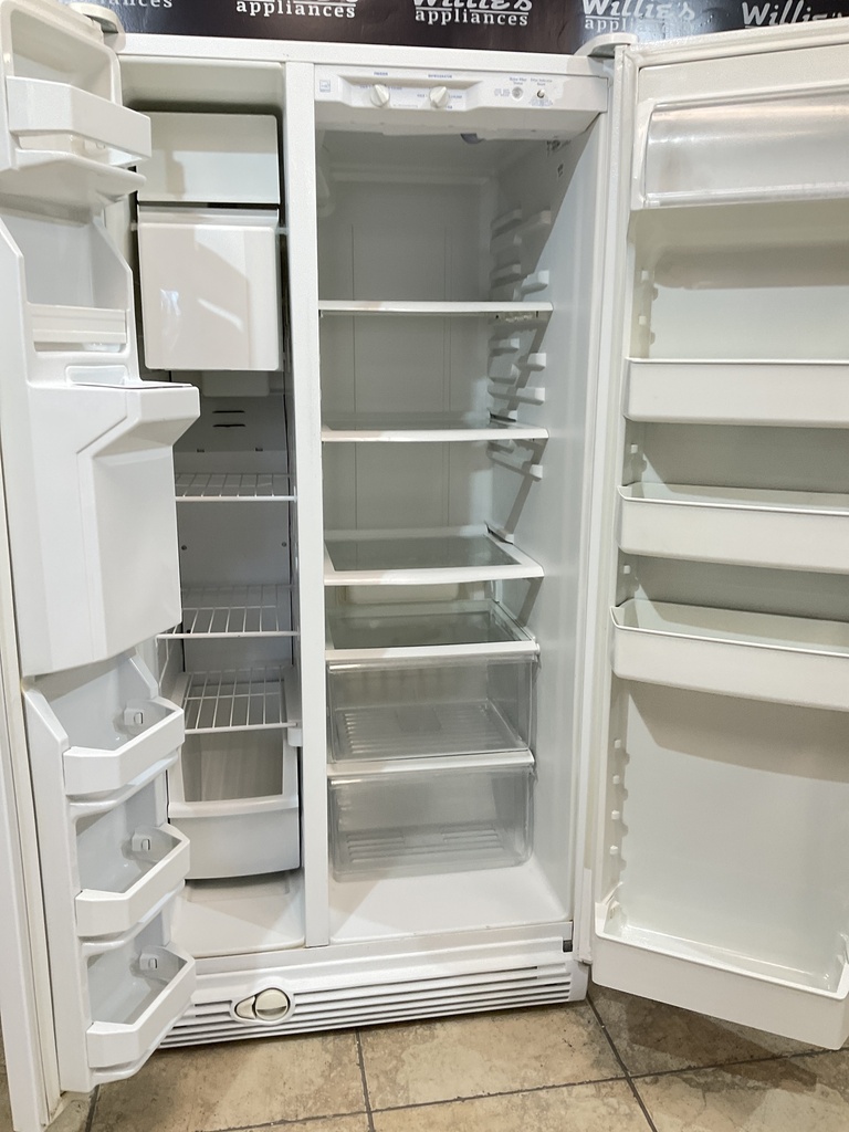 Whirlpool Used Refrigerator Side by Side 33x66 1/2” (White) 