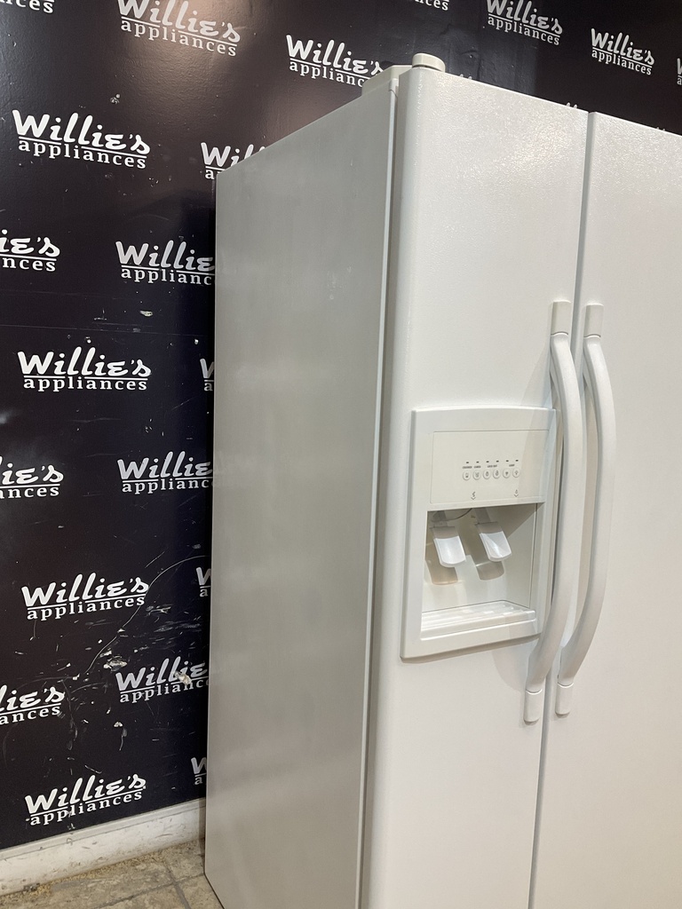 Whirlpool Used Refrigerator Side by Side 33x66 1/2” (White) 