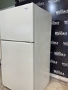 Whirlpool Used Refrigerator Top and Bottom 33x66 (Bisque) 