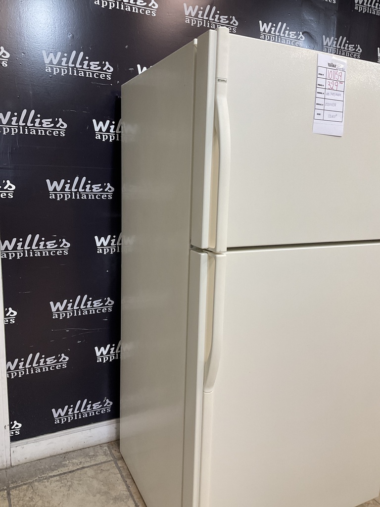 Kenmore Used Refrigerator Top and Bottom 33x665 1/2” (Bisque) 