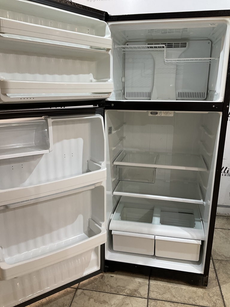 Ge Used Refrigerator Top and Bottom 28x64 1/2” (Black) 
