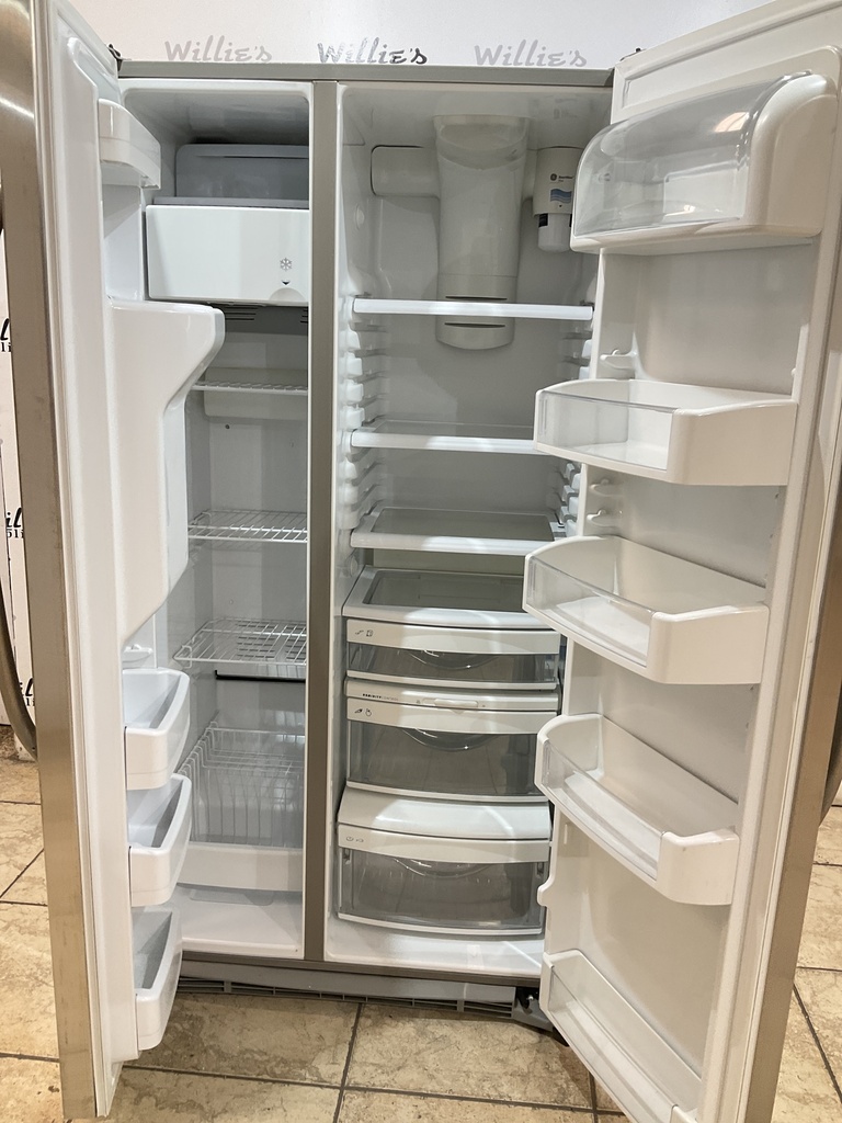 Ge Used Refrigerator Side by Side Counter Depth 36x69 1/2 (Stainless Steel) 