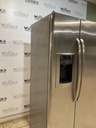 Ge Used Refrigerator Side by Side Counter Depth 36x69 1/2 (Stainless Steel) 