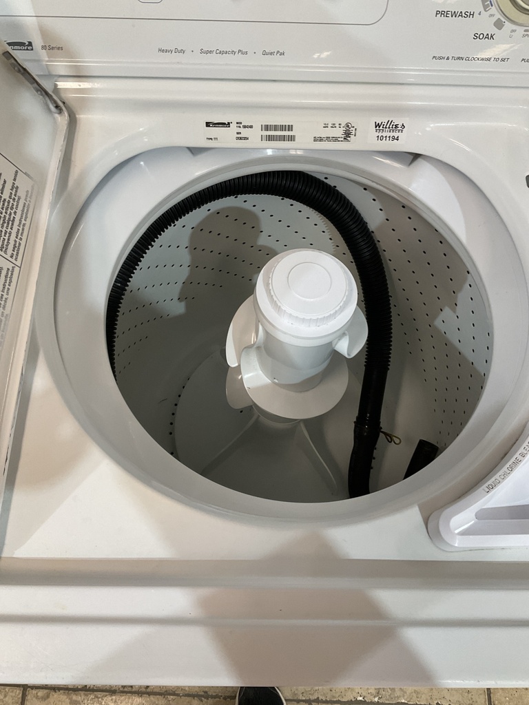 Kenmore Used Washer Top-load 27inches (White) 