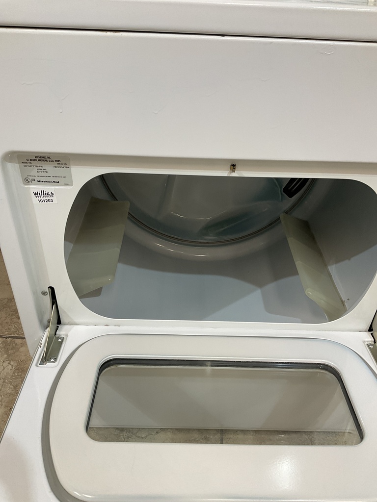 KitchenAid Used Electric Dryer 220volts (30 AMP) 29inches {3 prong} (White) 