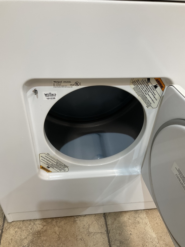 Whirlpool Used Electric Dryer 220volts (30 AMP) 29inches {3 prong} (White) 