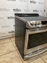 Lg Used Electric Stove 220volts (40/50 AMP) 30inches {4 prong} (Stainless Steel) 