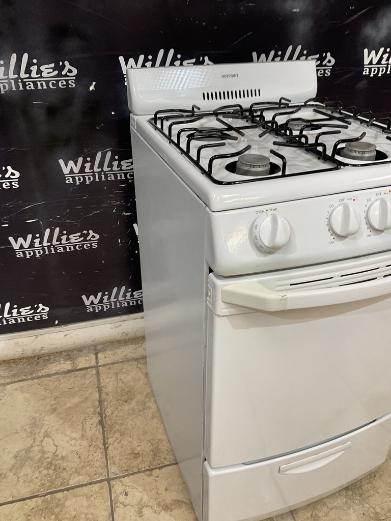 Hotpoint Used Natural Gas Stove 20inches (White) 