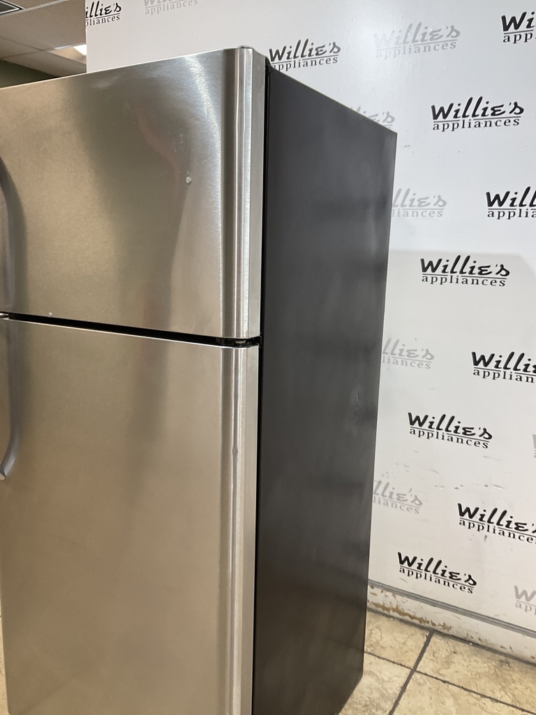 Frigidaire Used Refrigerator Top and Bottom 30x65 1/2” (Stainless Steel) 