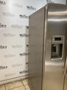 Ge Used Refrigerator Side by Side 36x70 (Stainless Steel) 