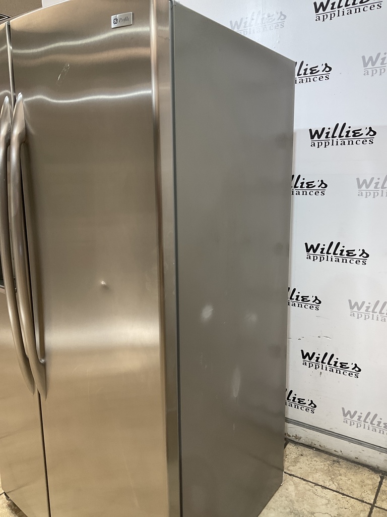 Ge Used Refrigerator Side by Side 36x70 (Stainless Steel) 