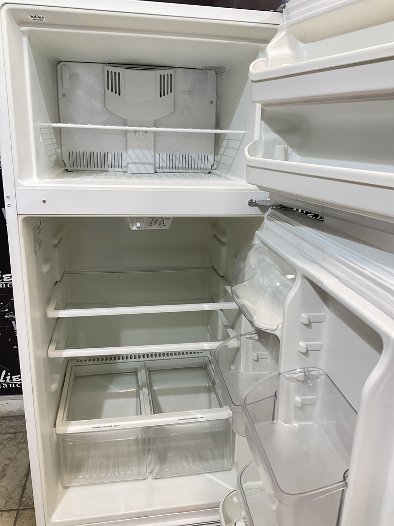 Frigidaire Used Refrigerator Top and Bottom 30x65 1/2” (White) 