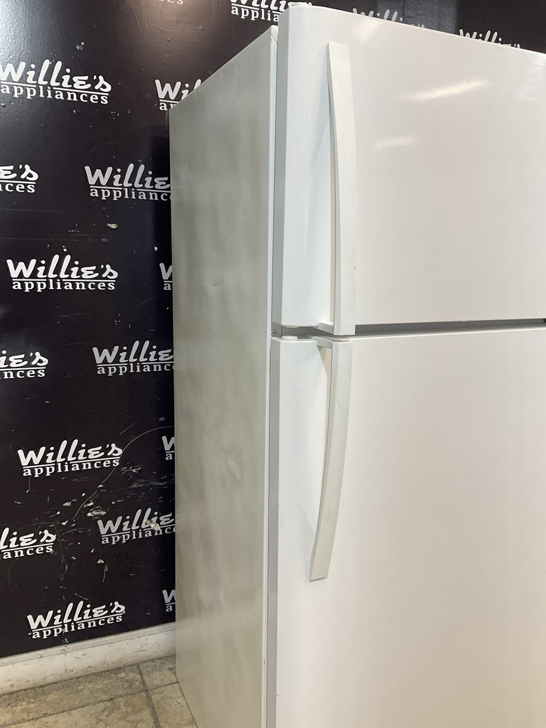 Frigidaire Used Refrigerator Top and Bottom 30x65 1/2” (White) 