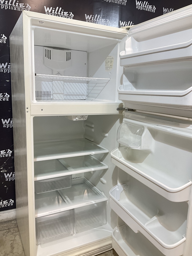 Frigidaire Used Refrigerator Top and Bottom 30x69 (Bisque) 