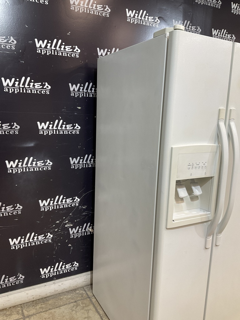 Whirlpool Used Refrigerator Side by Side 33x66 1/2” (White) 