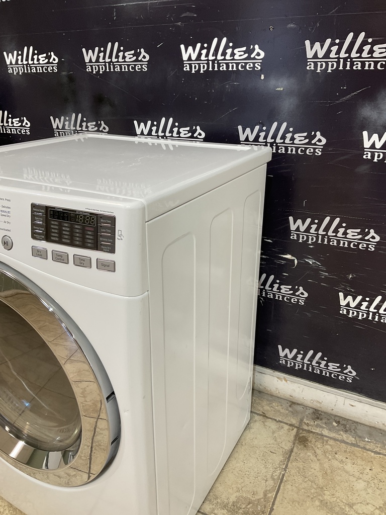 Lg Used Electric Dryer 220volts (30 AMP) 27inches {4 prong} (White)