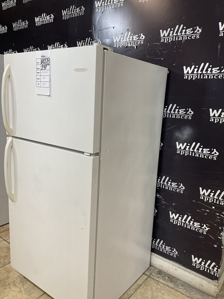 Frigidaire Used Refrigerator Top and Bottom 28x60 1/2” (White) 