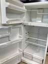 Ge Used Refrigerator Top and Bottom 28x67 (White) 