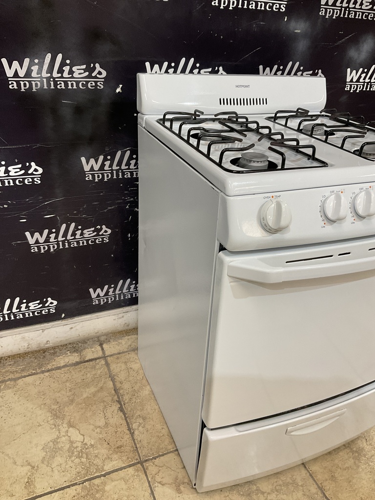 Hotpoint Used Natural Gas Stove 24inches (White) 