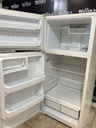 Ge Used Refrigerator Top and Bottom 28x62 (Bisque) 