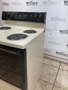 Ge Used Electric Stove 20volts (40/50 AMP) 30inches {no cord} (Bisque/Black) 
