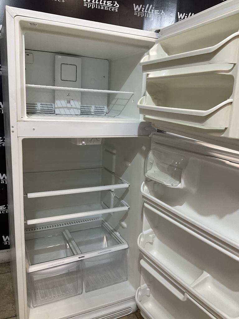 White Westinghouse Used Refrigerator Top and Bottom 30x66 (White) 