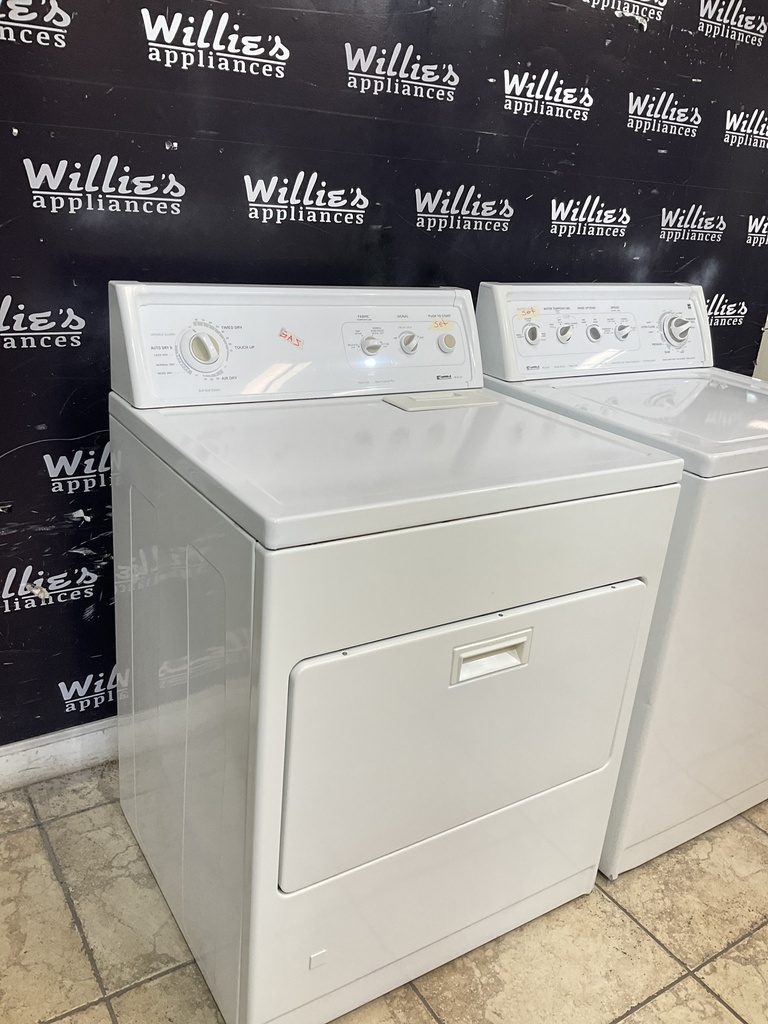 Kenmore Used Natural Gas Set Washer/Dryer 27/29inches (White) 