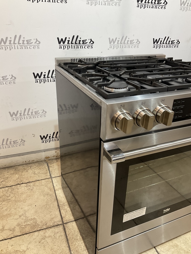 Beko Used Natural Gas Stove 30inches (Stainless Steel) 