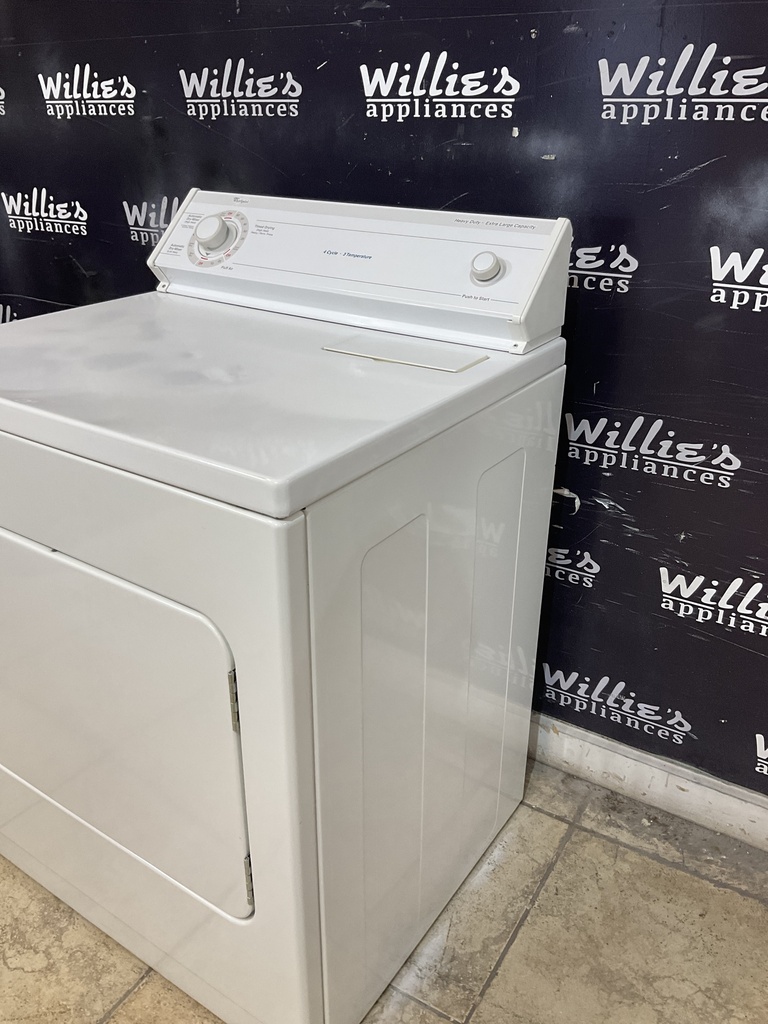 Whirlpool Used Electric Dryer 220volts (30 AMP) 29inches {4 prong} (White) 