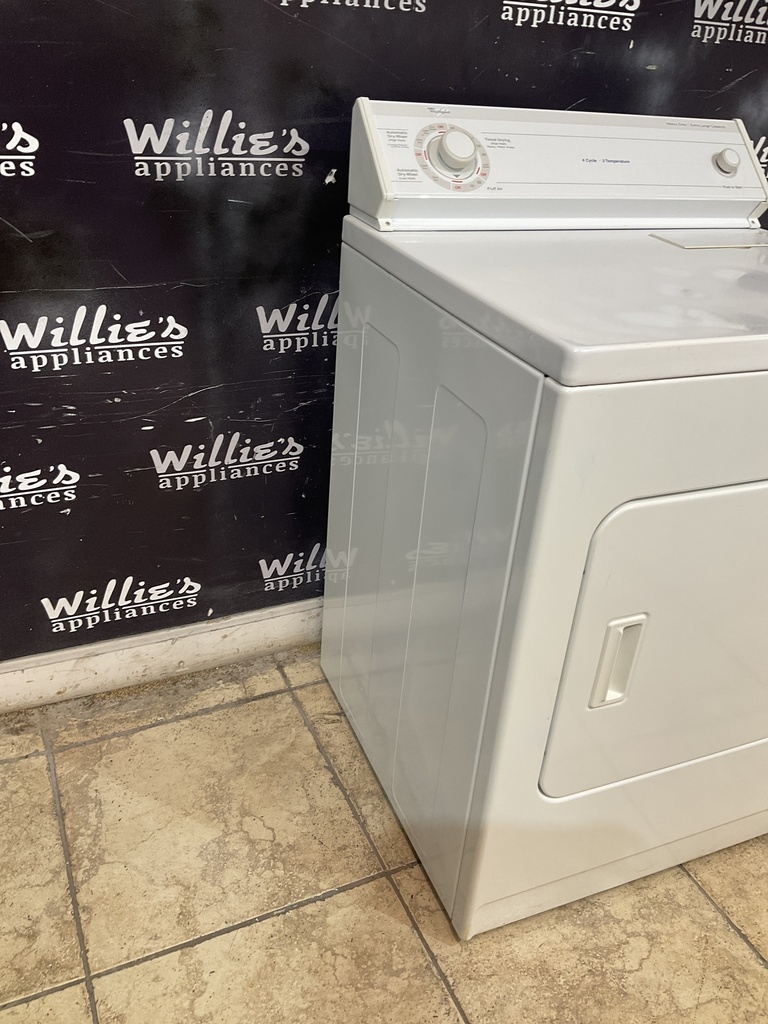 Whirlpool Used Electric Dryer 220volts (30 AMP) 29inches {4 prong} (White) 