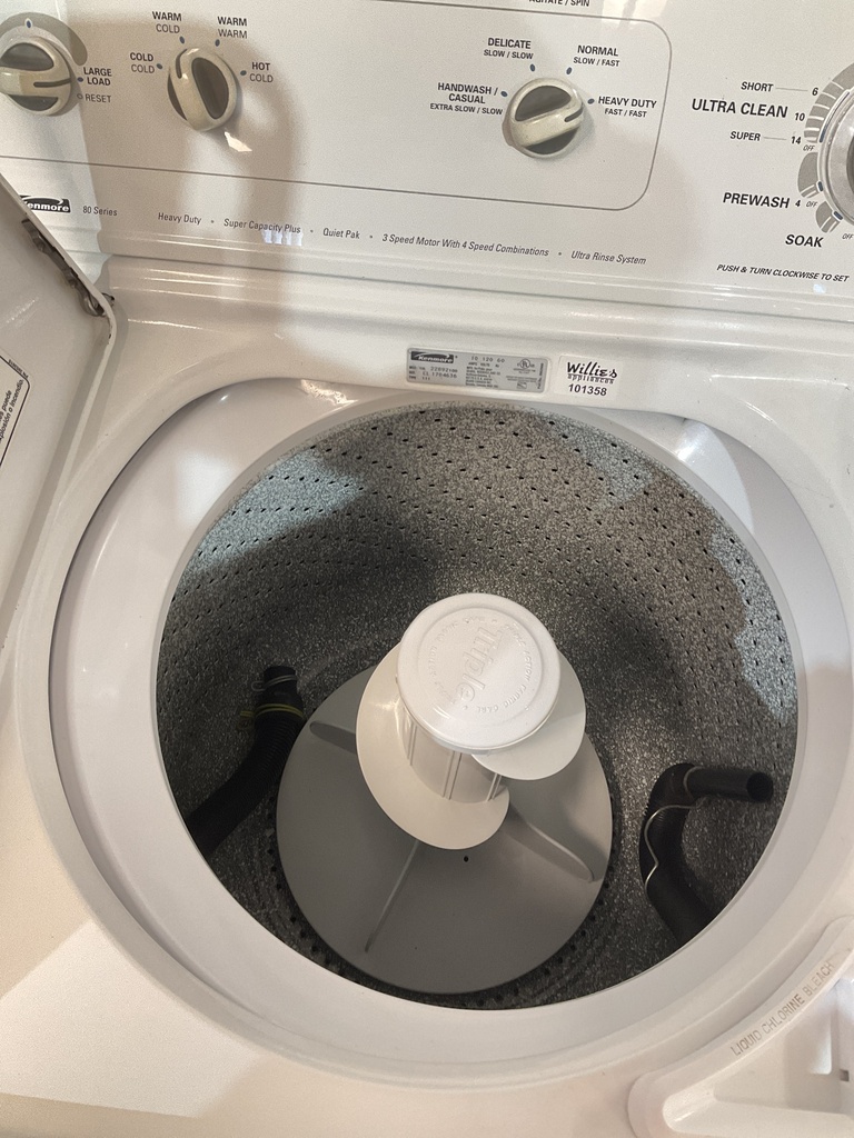 Kenmore Used Washer Top-load 27inches (White) 